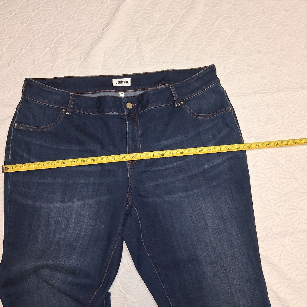 MERITAGE Dark Blue Skinny Women's Jeans SIZE 24.w - Picture 10 of 16